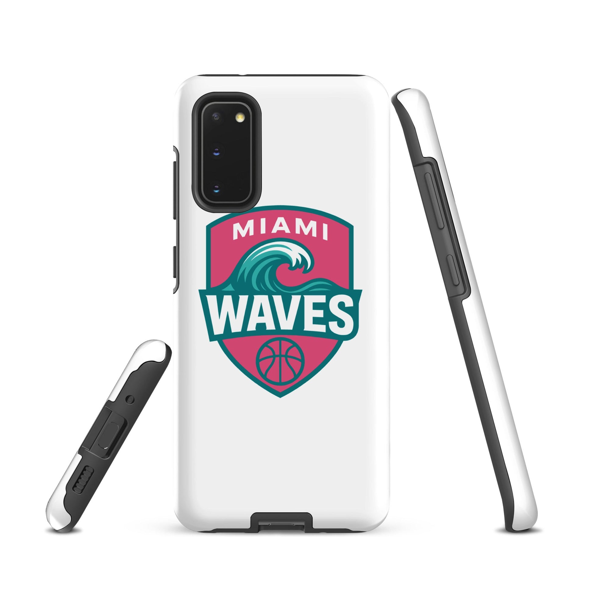 Tough Case for Samsung® | Miami Waves | Shield Logo