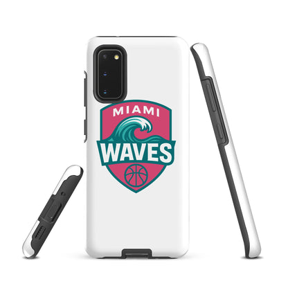 Tough Case for Samsung® | Miami Waves | Shield Logo