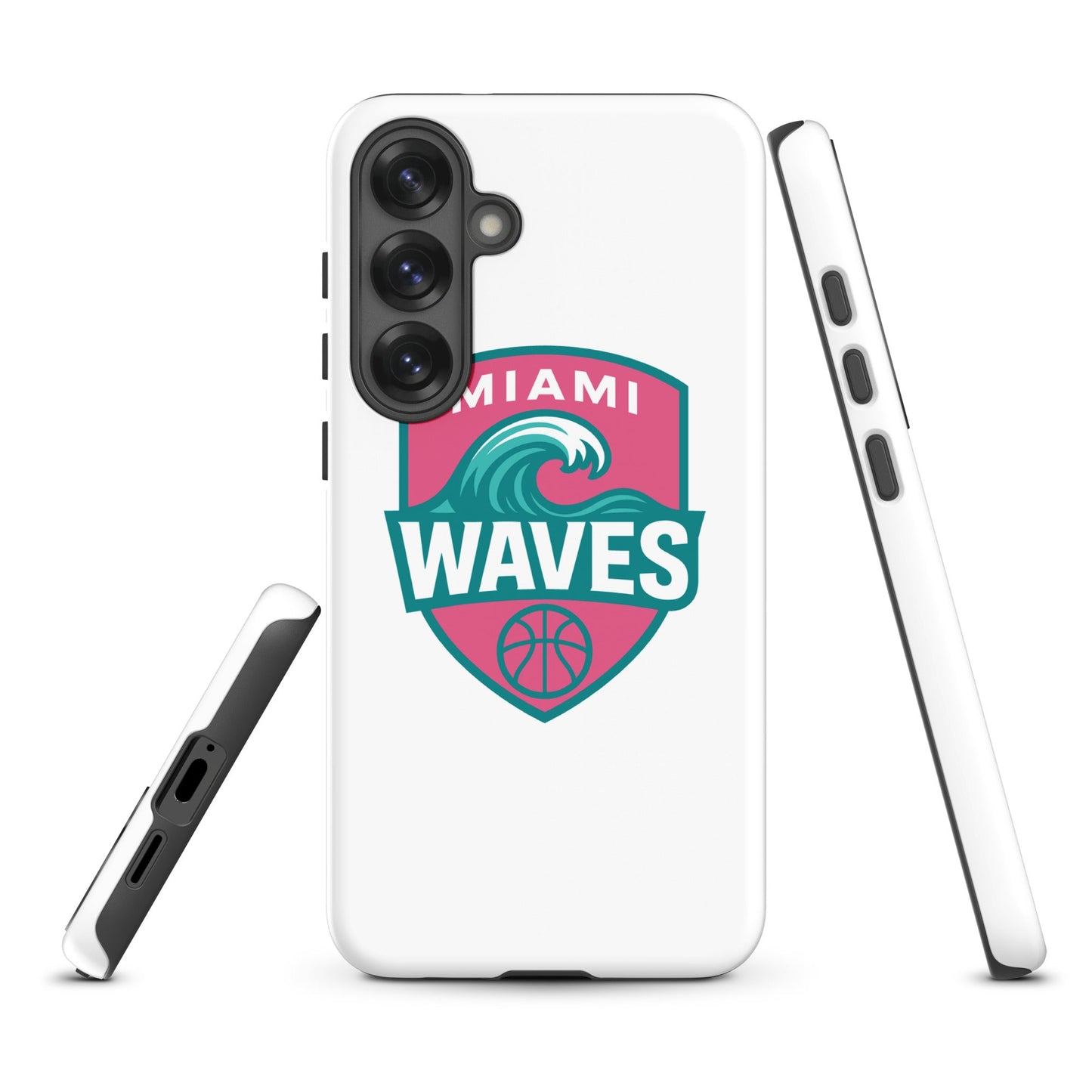 Tough Case for Samsung® | Miami Waves | Shield Logo
