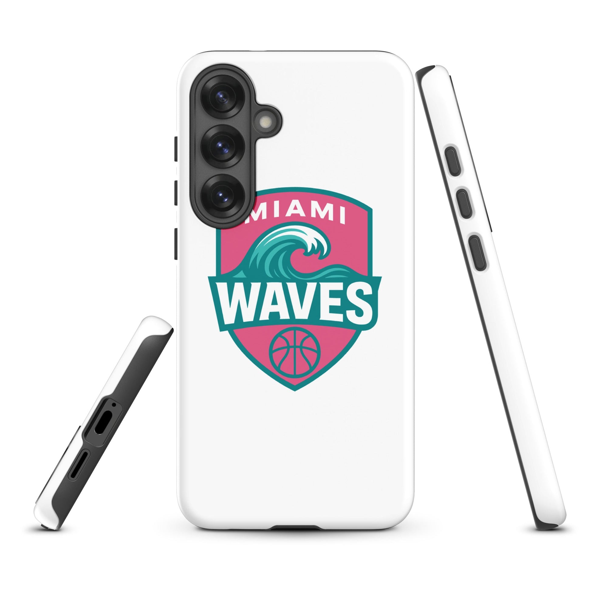 Tough Case for Samsung® | Miami Waves | Shield Logo