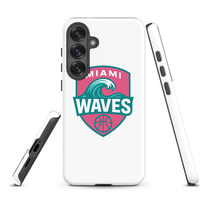 Tough Case for Samsung® | Miami Waves | Shield Logo