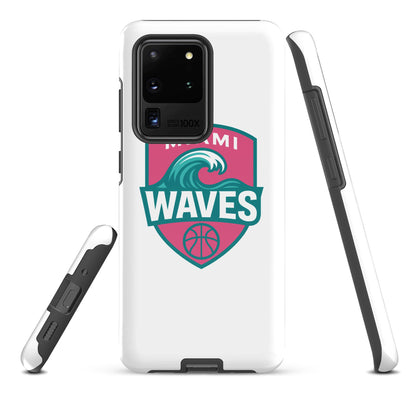 Tough Case for Samsung® | Miami Waves | Shield Logo