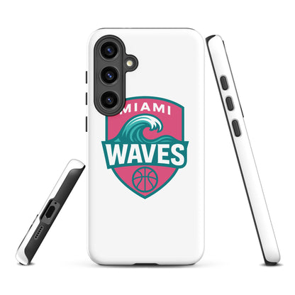 Tough Case for Samsung® | Miami Waves | Shield Logo
