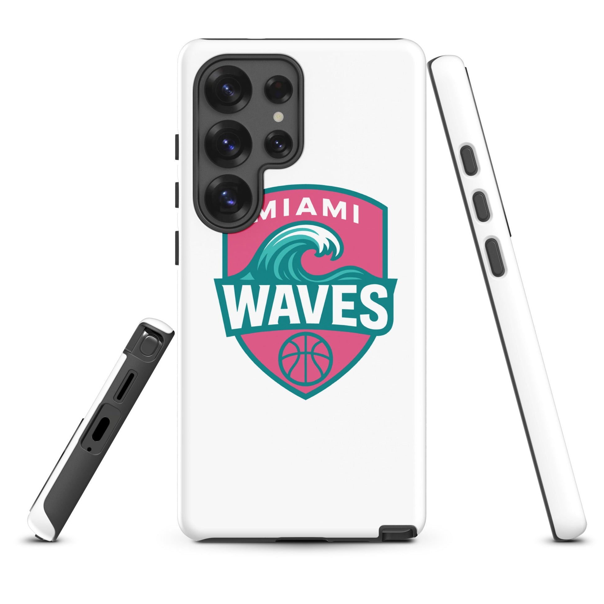 Tough Case for Samsung® | Miami Waves | Shield Logo