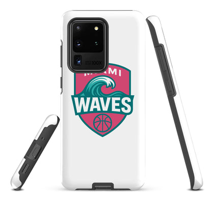 Tough Case for Samsung® | Miami Waves | Shield Logo