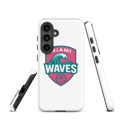 Tough Case for Samsung® | Miami Waves | Shield Logo