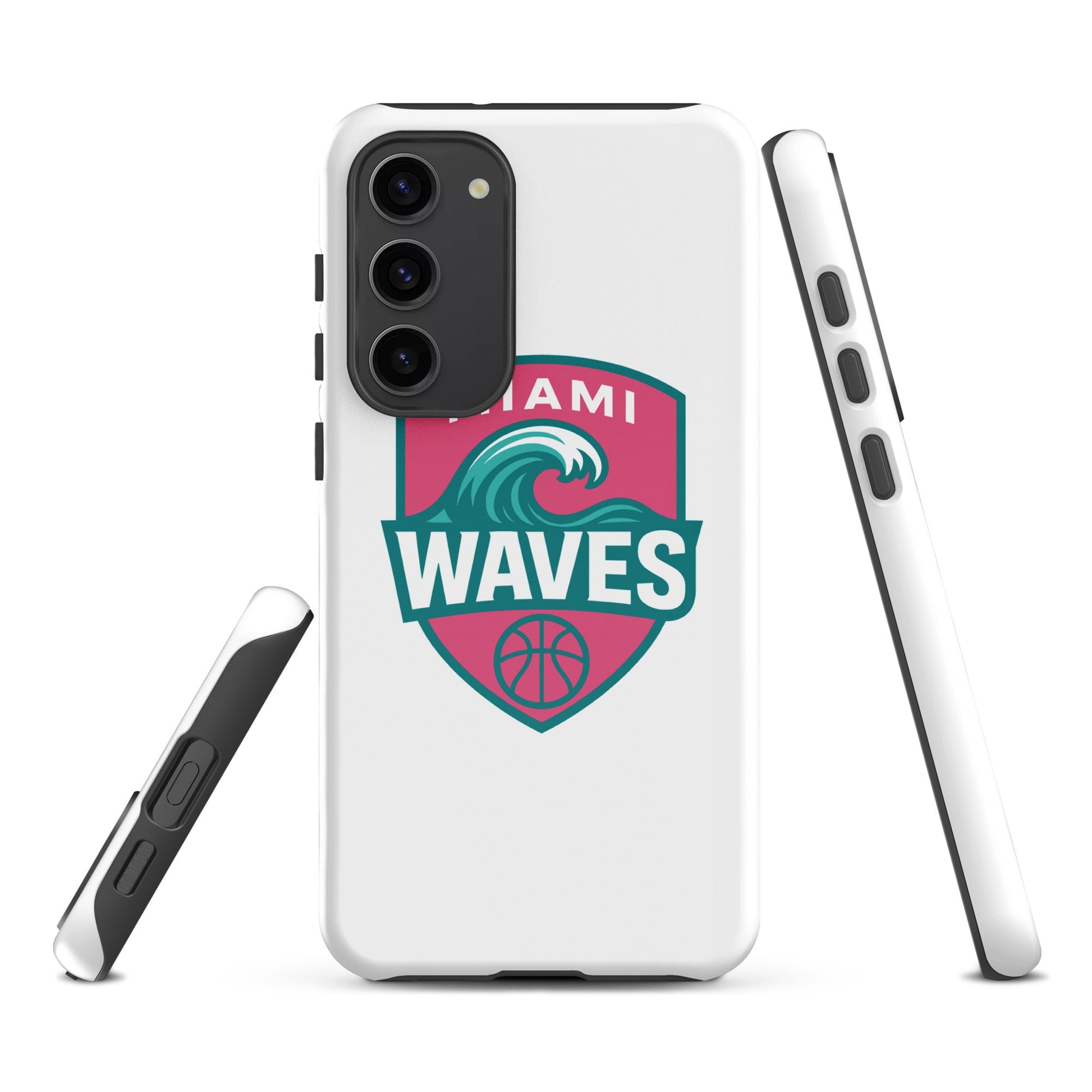 Tough Case for Samsung® | Miami Waves | Shield Logo