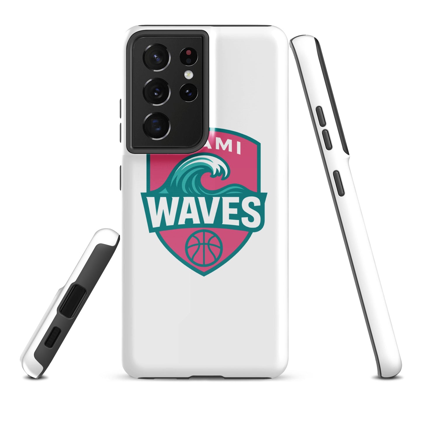 Tough Case for Samsung® | Miami Waves | Shield Logo