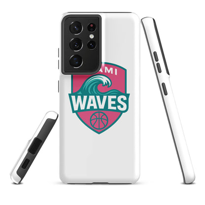 Tough Case for Samsung® | Miami Waves | Shield Logo