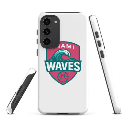 Tough Case for Samsung® | Miami Waves | Shield Logo