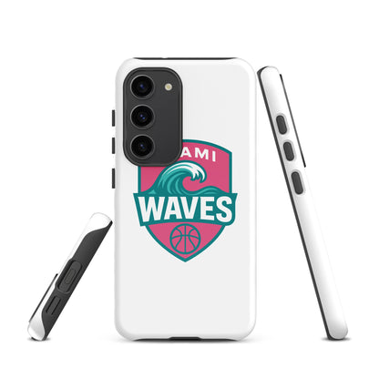 Tough Case for Samsung® | Miami Waves | Shield Logo