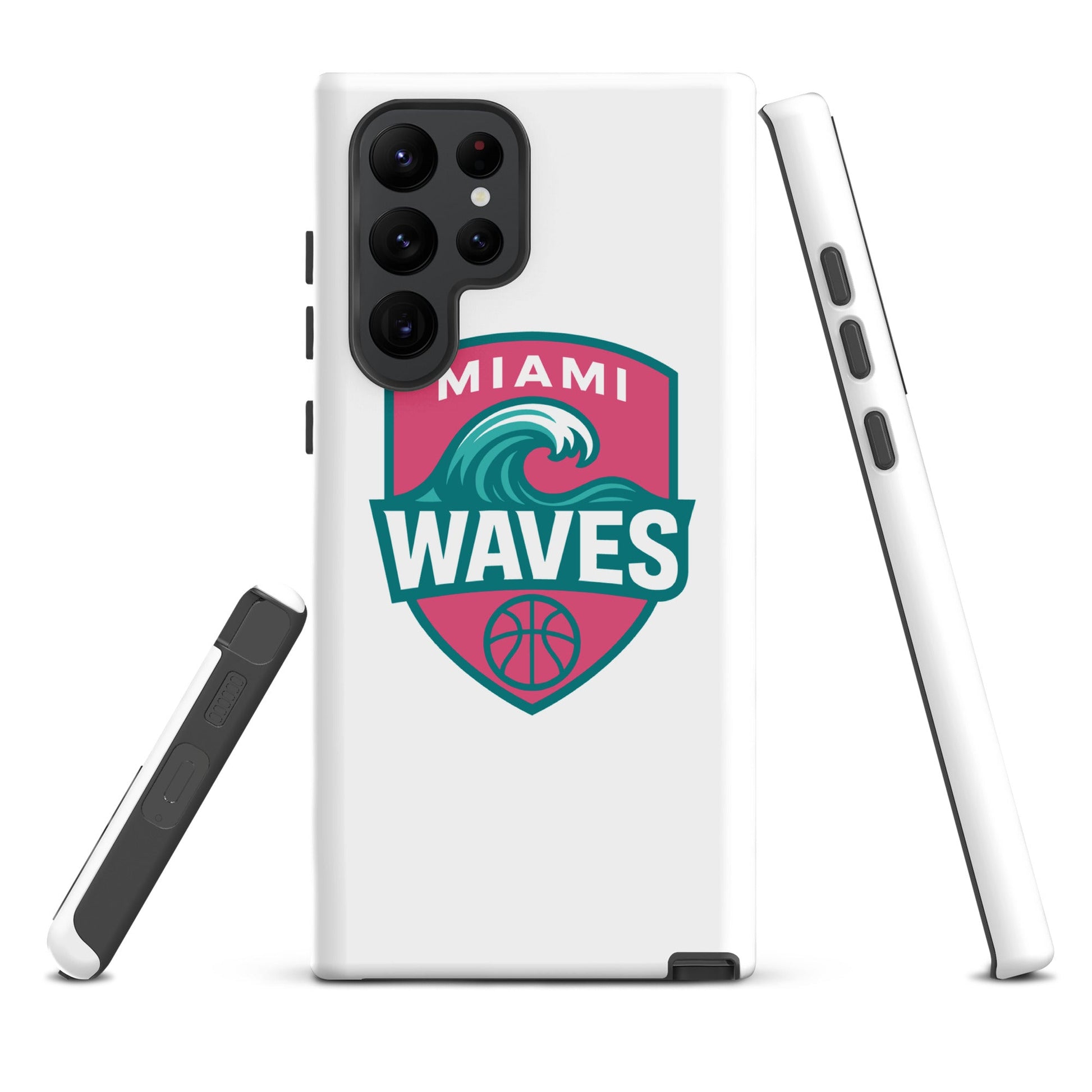 Tough Case for Samsung® | Miami Waves | Shield Logo