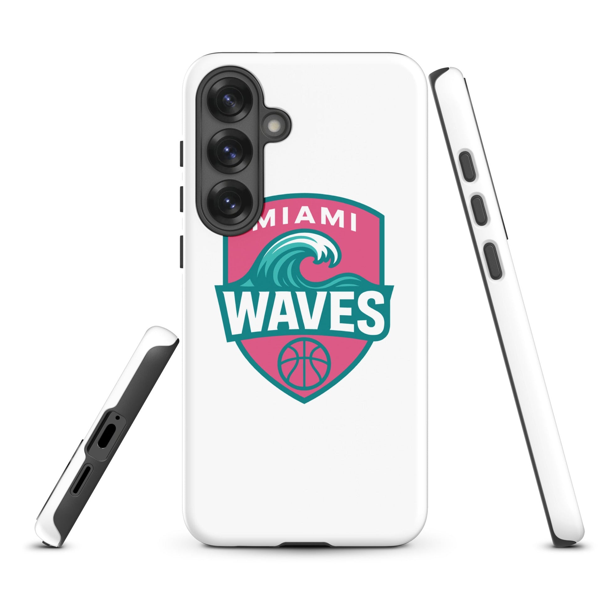 Tough Case for Samsung® | Miami Waves | Shield Logo