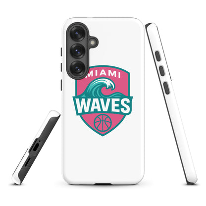 Tough Case for Samsung® | Miami Waves | Shield Logo