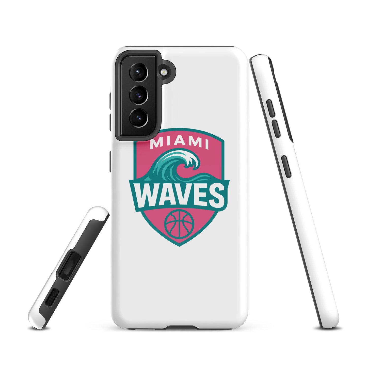 Tough Case for Samsung® | Miami Waves | Shield Logo