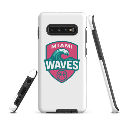 Tough Case for Samsung® | Miami Waves | Shield Logo