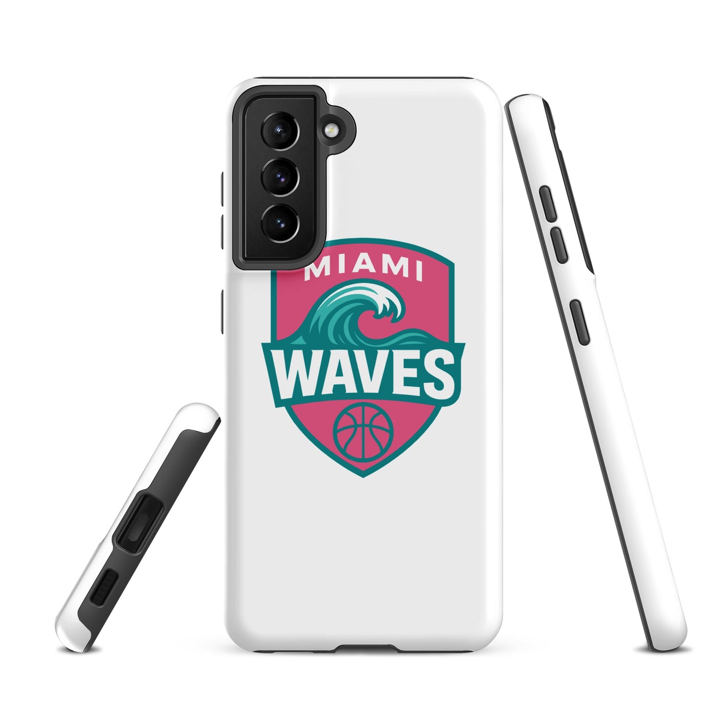 Tough Case for Samsung® | Miami Waves | Shield Logo