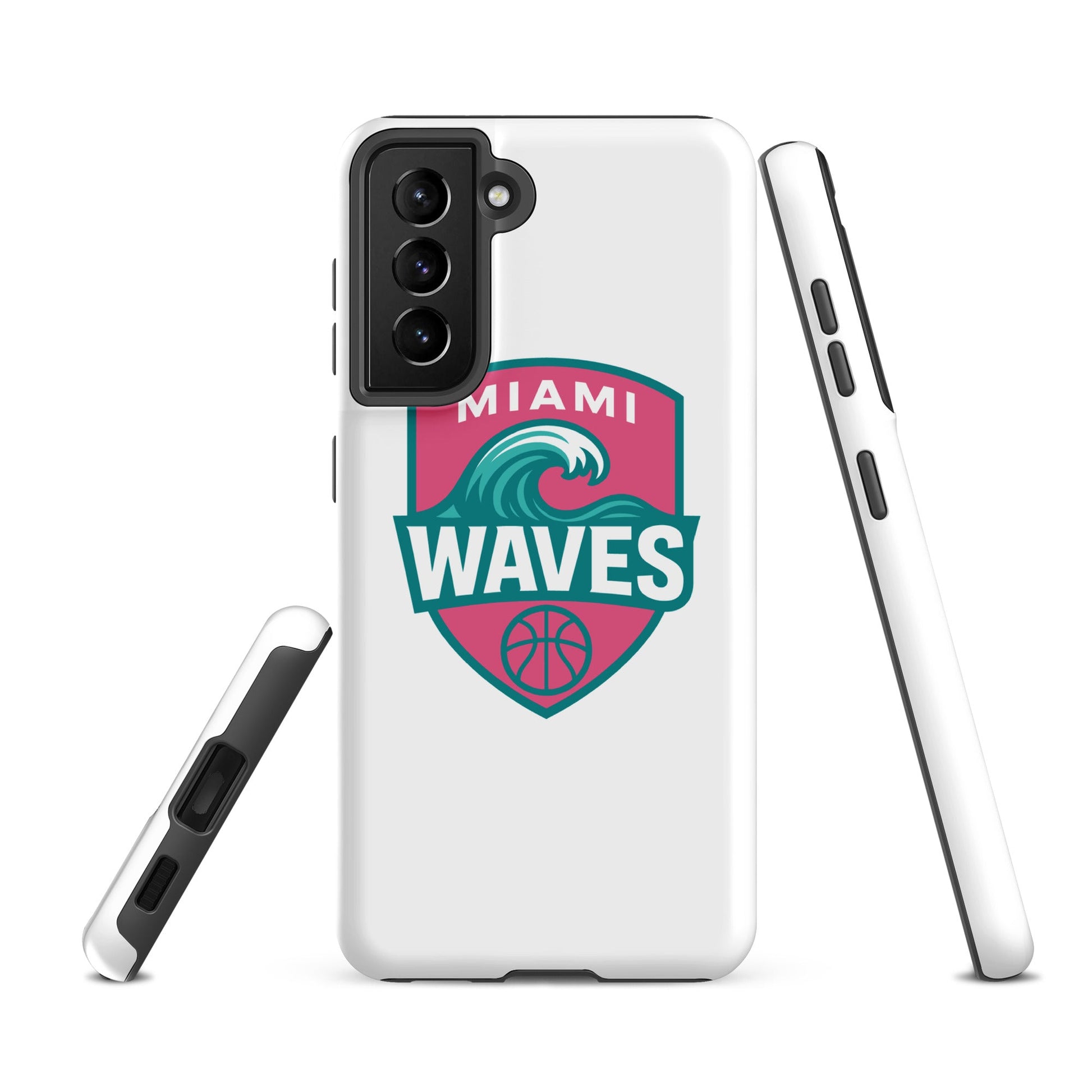 Tough Case for Samsung® | Miami Waves | Shield Logo