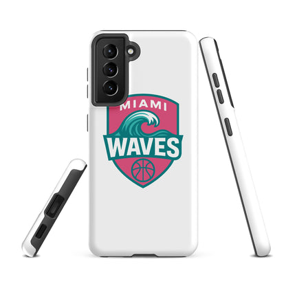 Tough Case for Samsung® | Miami Waves | Shield Logo