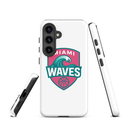 Tough Case for Samsung® | Miami Waves | Shield Logo