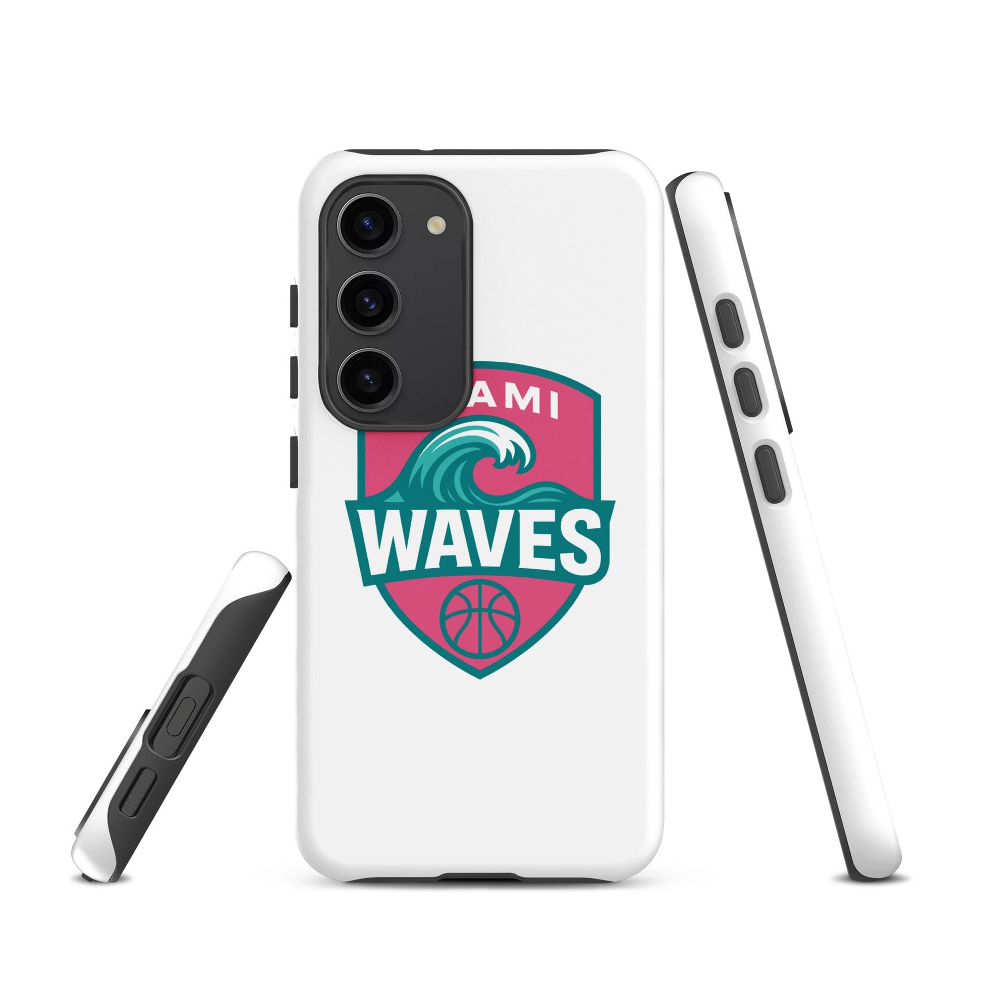 Tough Case for Samsung® | Miami Waves | Shield Logo