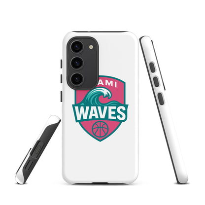 Tough Case for Samsung® | Miami Waves | Shield Logo