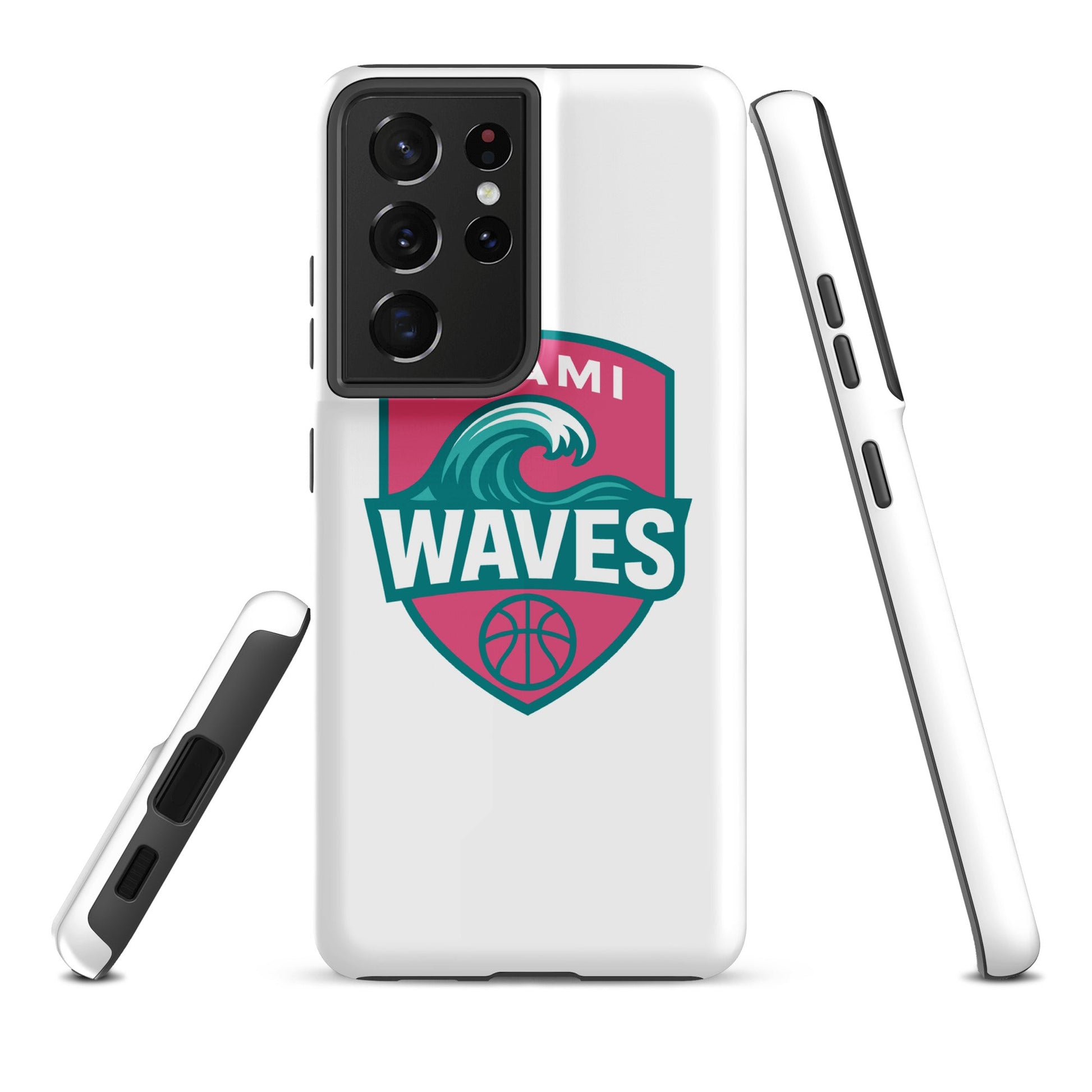 Tough Case for Samsung® | Miami Waves | Shield Logo