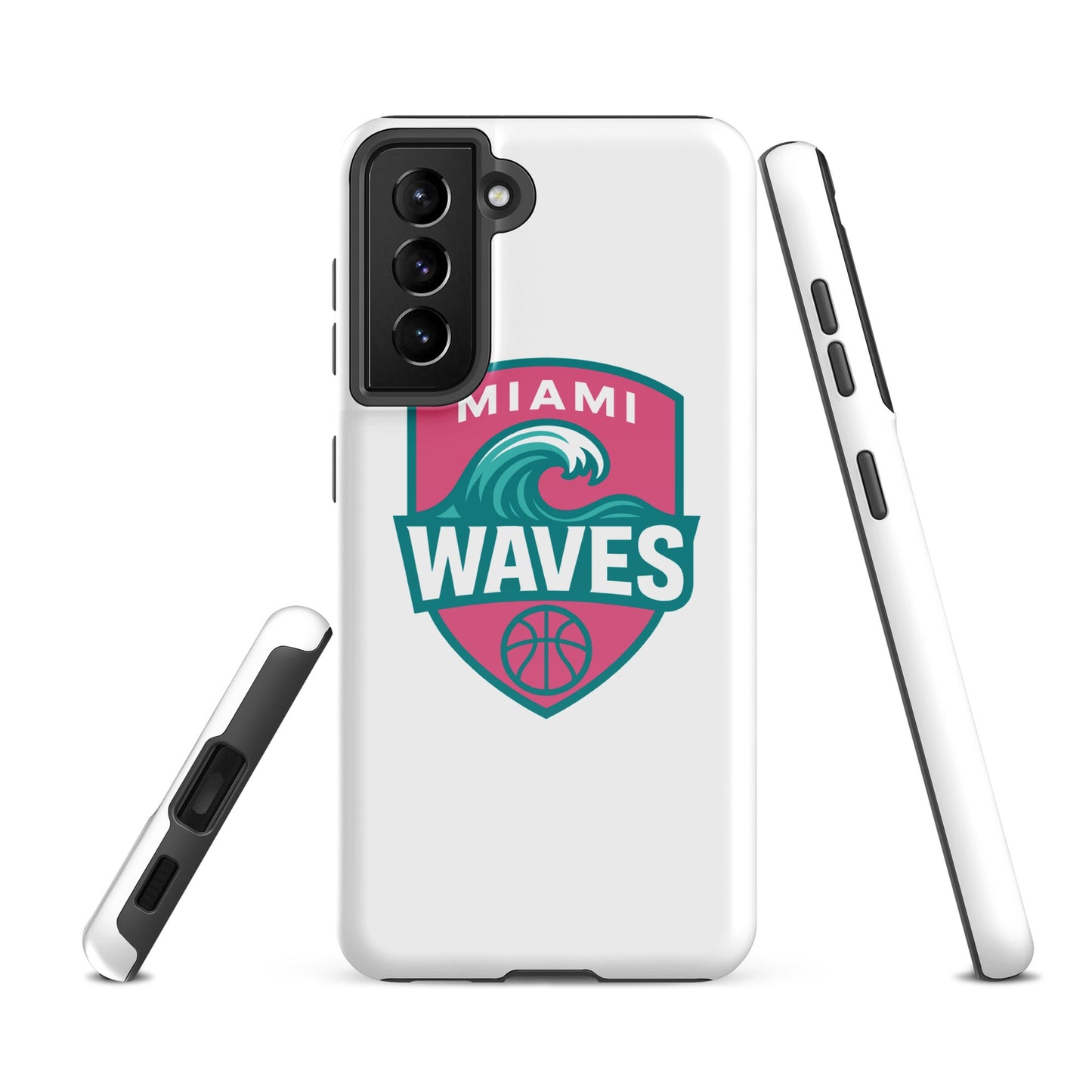 Tough Case for Samsung® | Miami Waves | Shield Logo