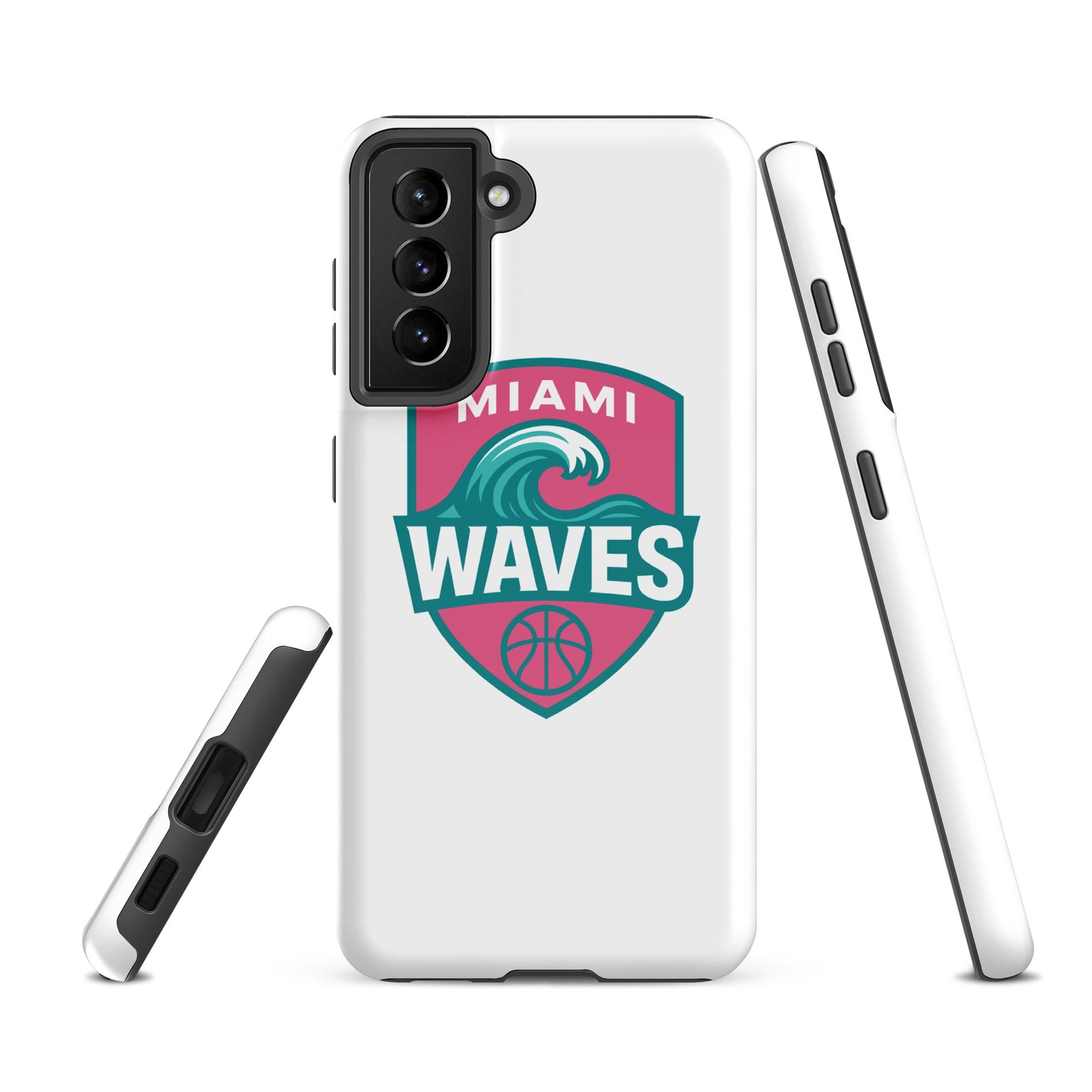 Tough Case for Samsung® | Miami Waves | Shield Logo