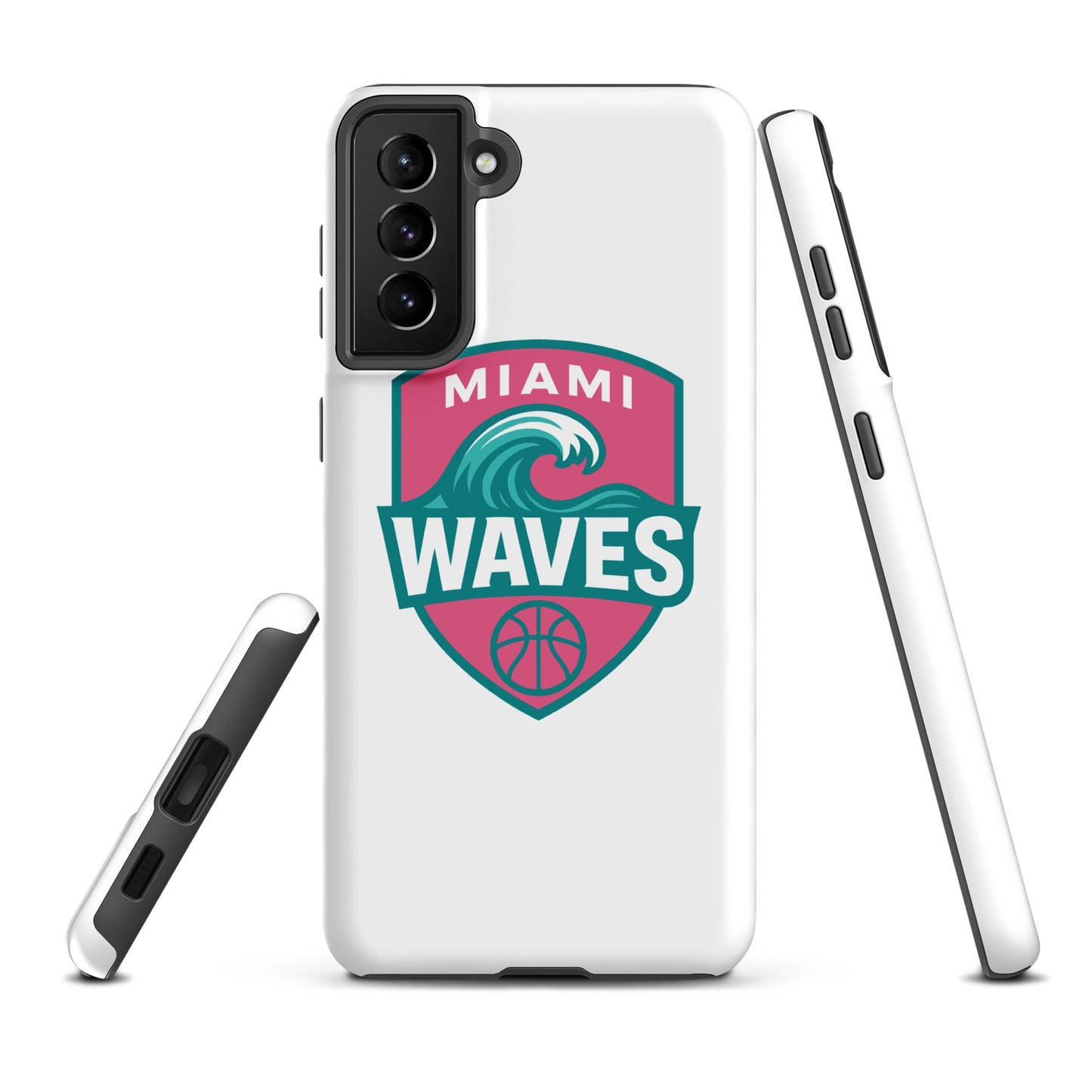 Tough Case for Samsung® | Miami Waves | Shield Logo