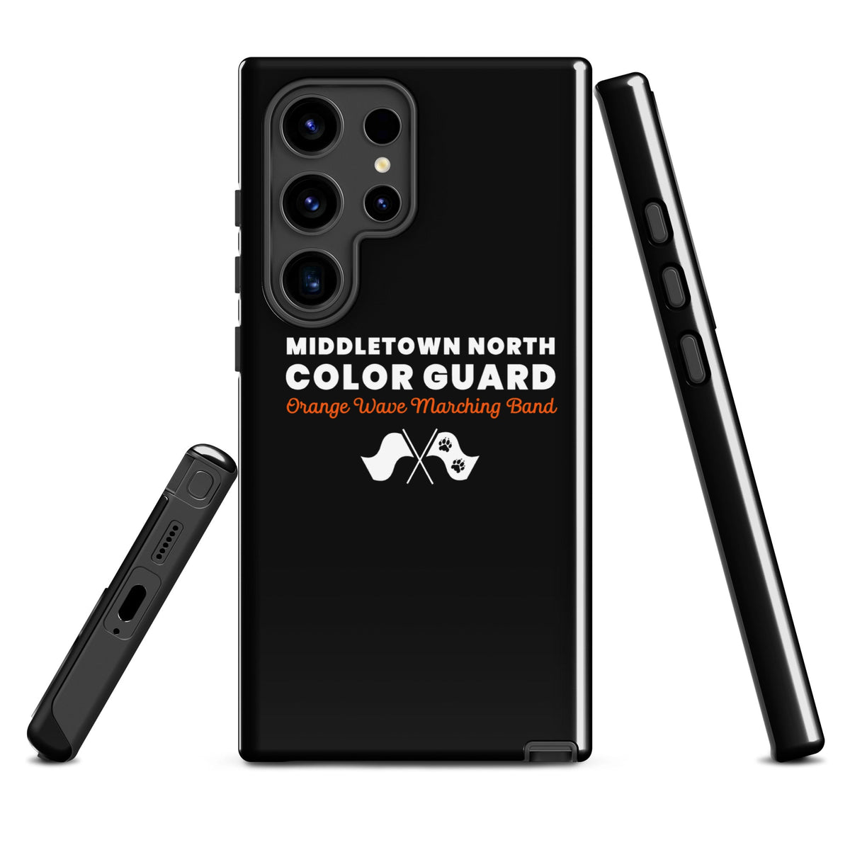 Tough Case for Samsung® | Orange Wave Marching Band | Modern Script Logo