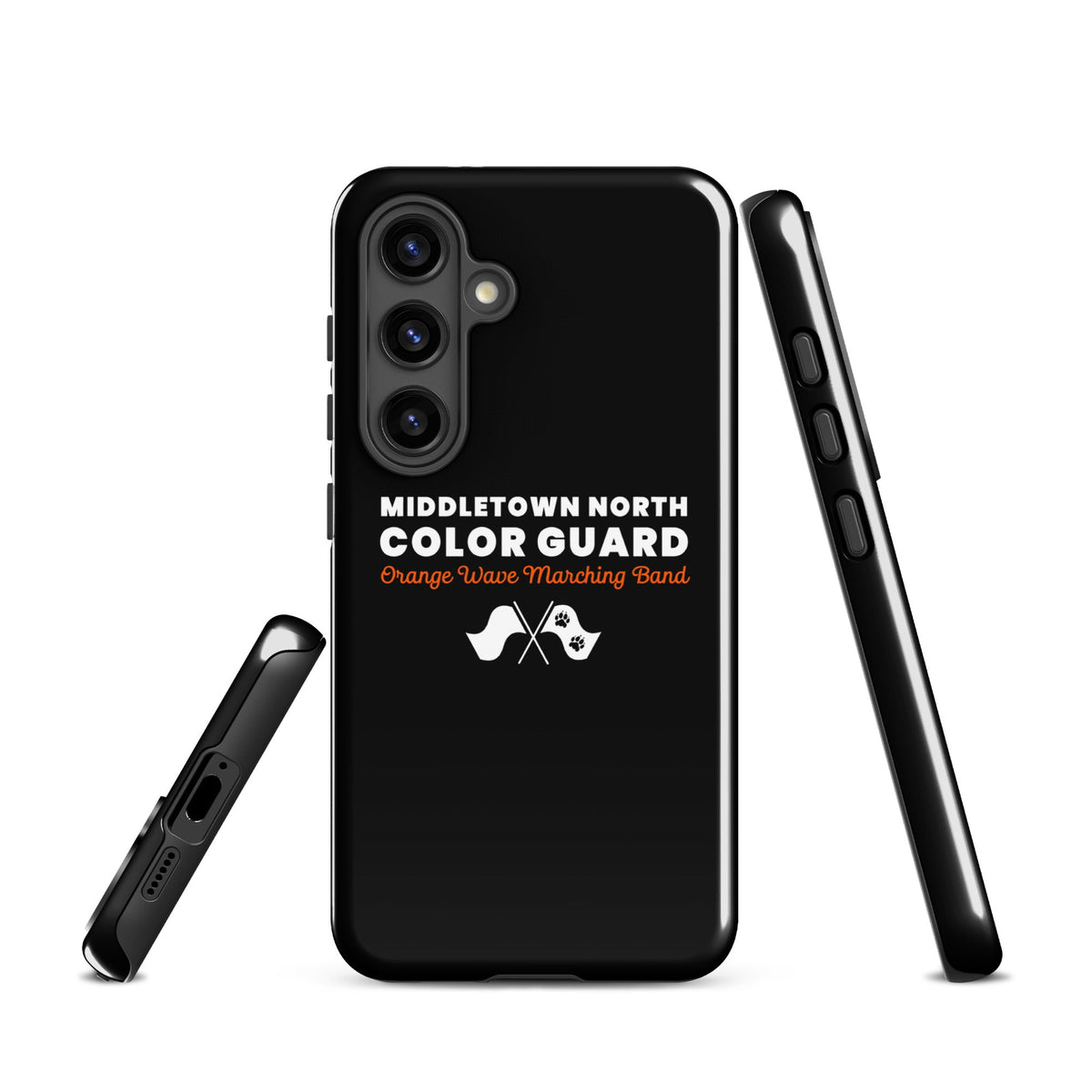 Tough Case for Samsung® | Orange Wave Marching Band | Modern Script Logo