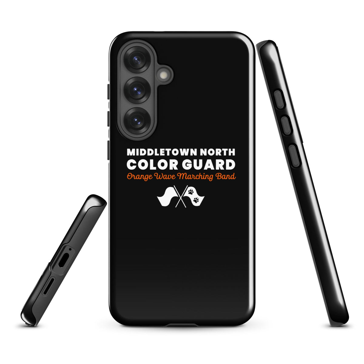 Tough Case for Samsung® | Orange Wave Marching Band | Modern Script Logo