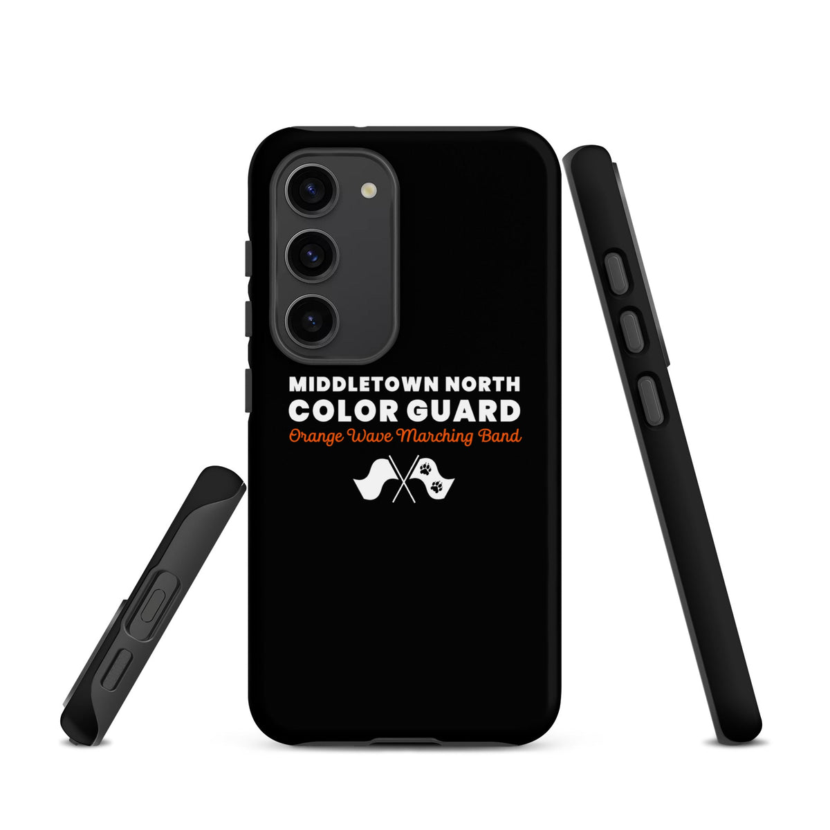 Tough Case for Samsung® | Orange Wave Marching Band | Modern Script Logo