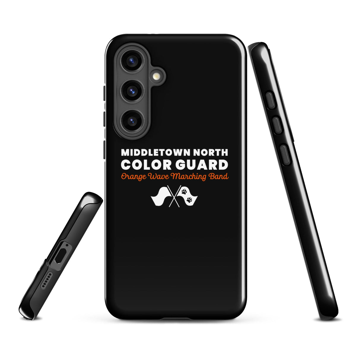 Tough Case for Samsung® | Orange Wave Marching Band | Modern Script Logo