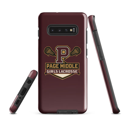 Tough Case for Samsung® | Page Middle Girls Lacrosse | Block P Logo