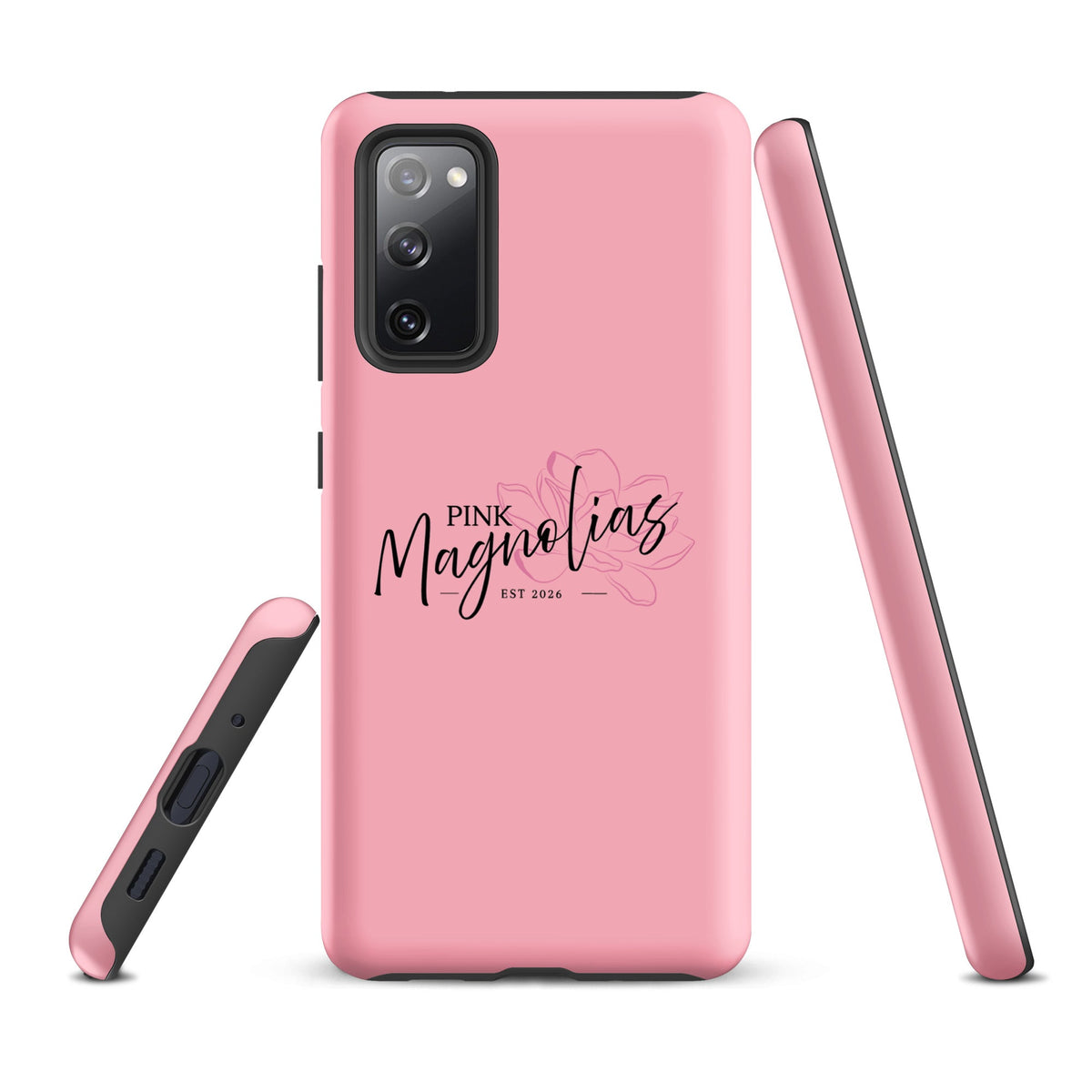 Tough Case for Samsung® | Pink Magnolias Dance | Lettermark Logo