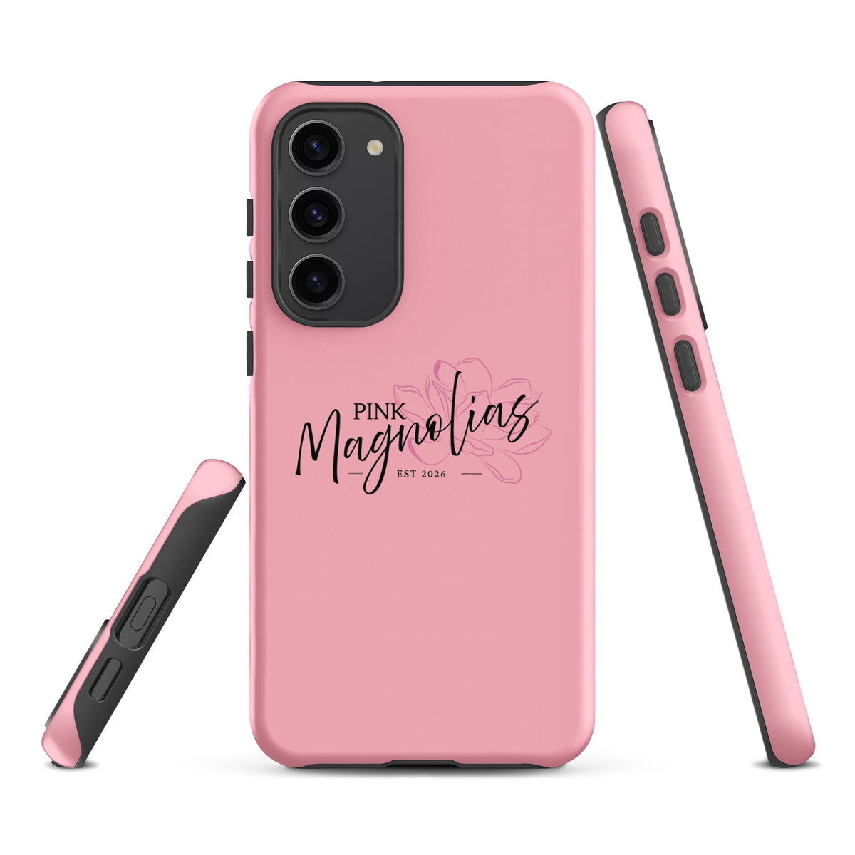 Tough Case for Samsung® | Pink Magnolias Dance | Lettermark Logo