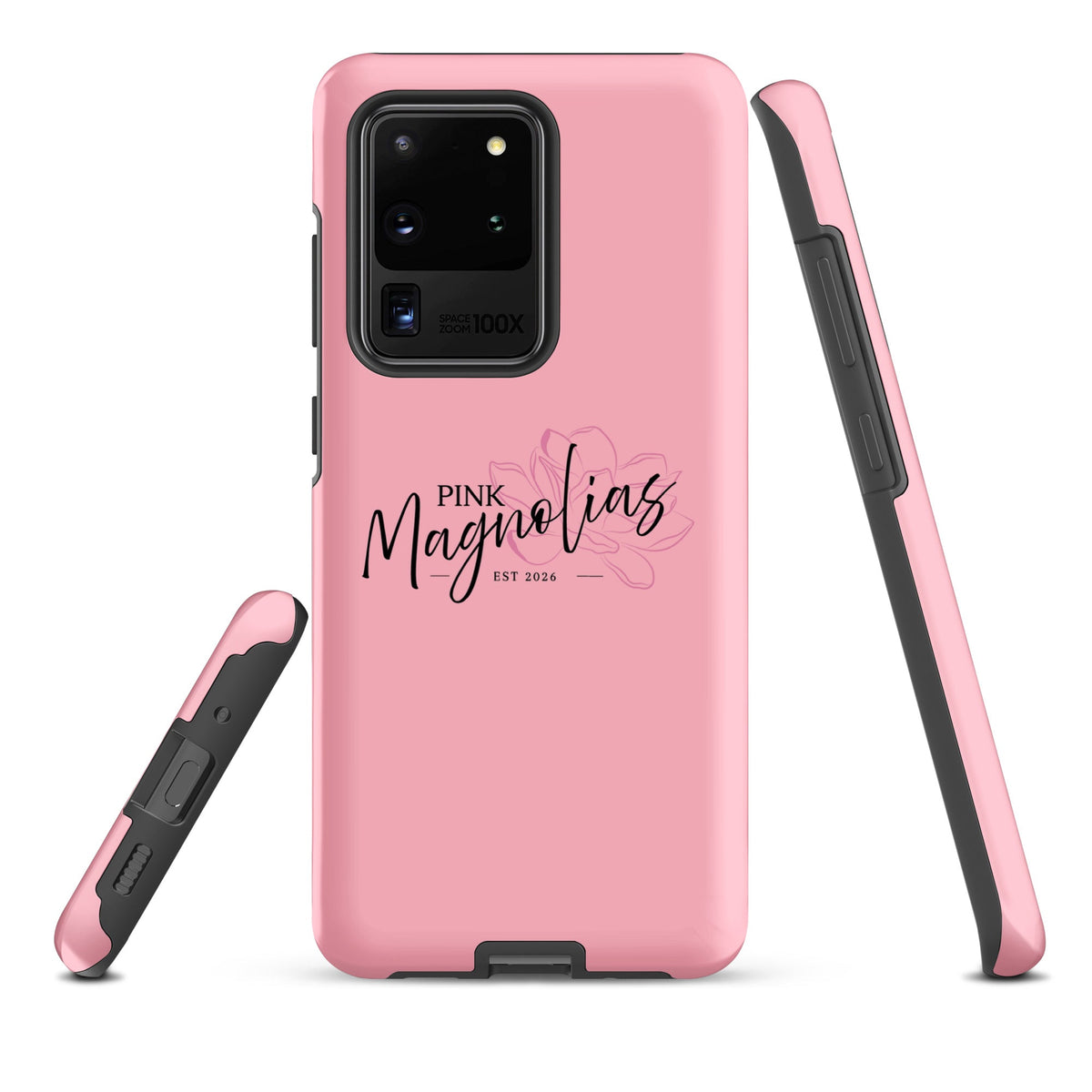 Tough Case for Samsung® | Pink Magnolias Dance | Lettermark Logo