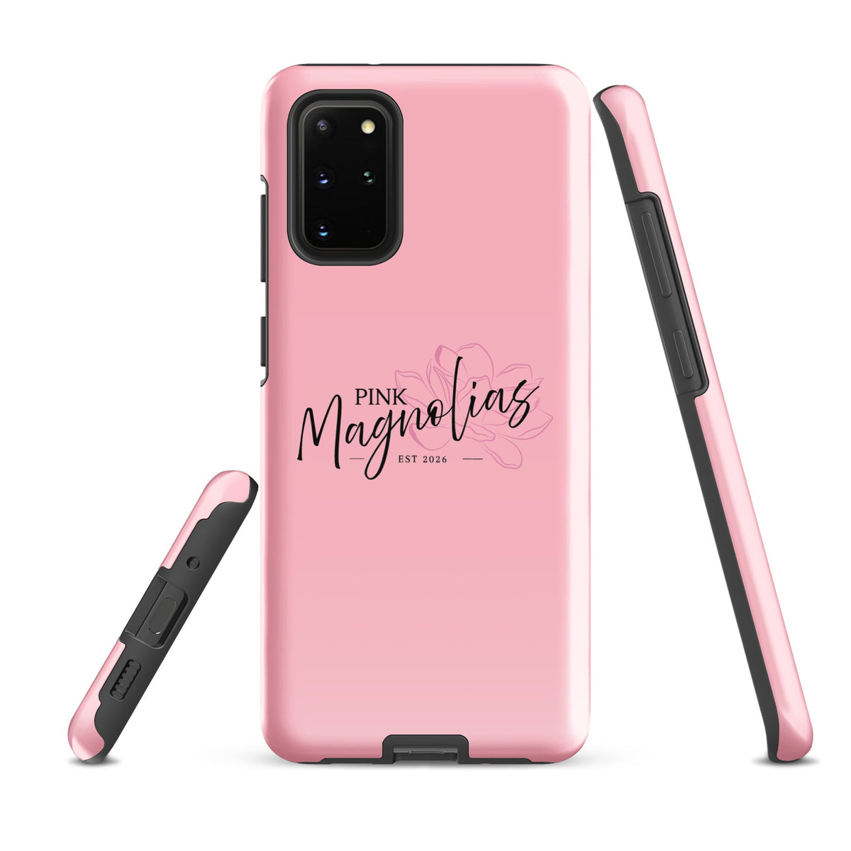 Tough Case for Samsung® | Pink Magnolias Dance | Lettermark Logo
