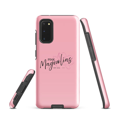 Tough Case for Samsung® | Pink Magnolias Dance | Lettermark Logo