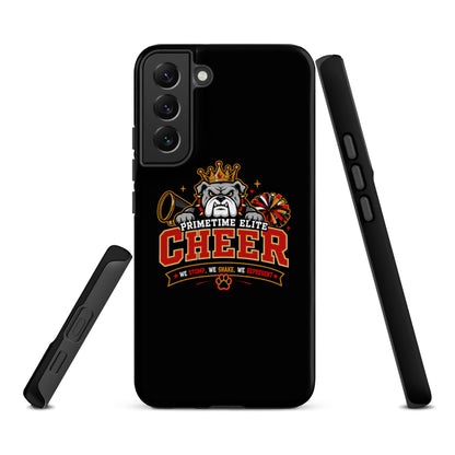 Tough Case for Samsung® | PTE Bulldog Cheer | Crest Logo