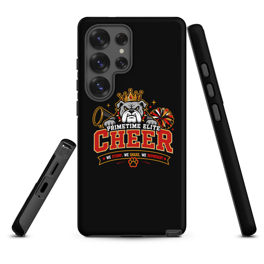 Tough Case for Samsung® | PTE Bulldog Cheer | Crest Logo