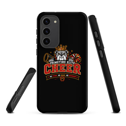 Tough Case for Samsung® | PTE Bulldog Cheer | Crest Logo