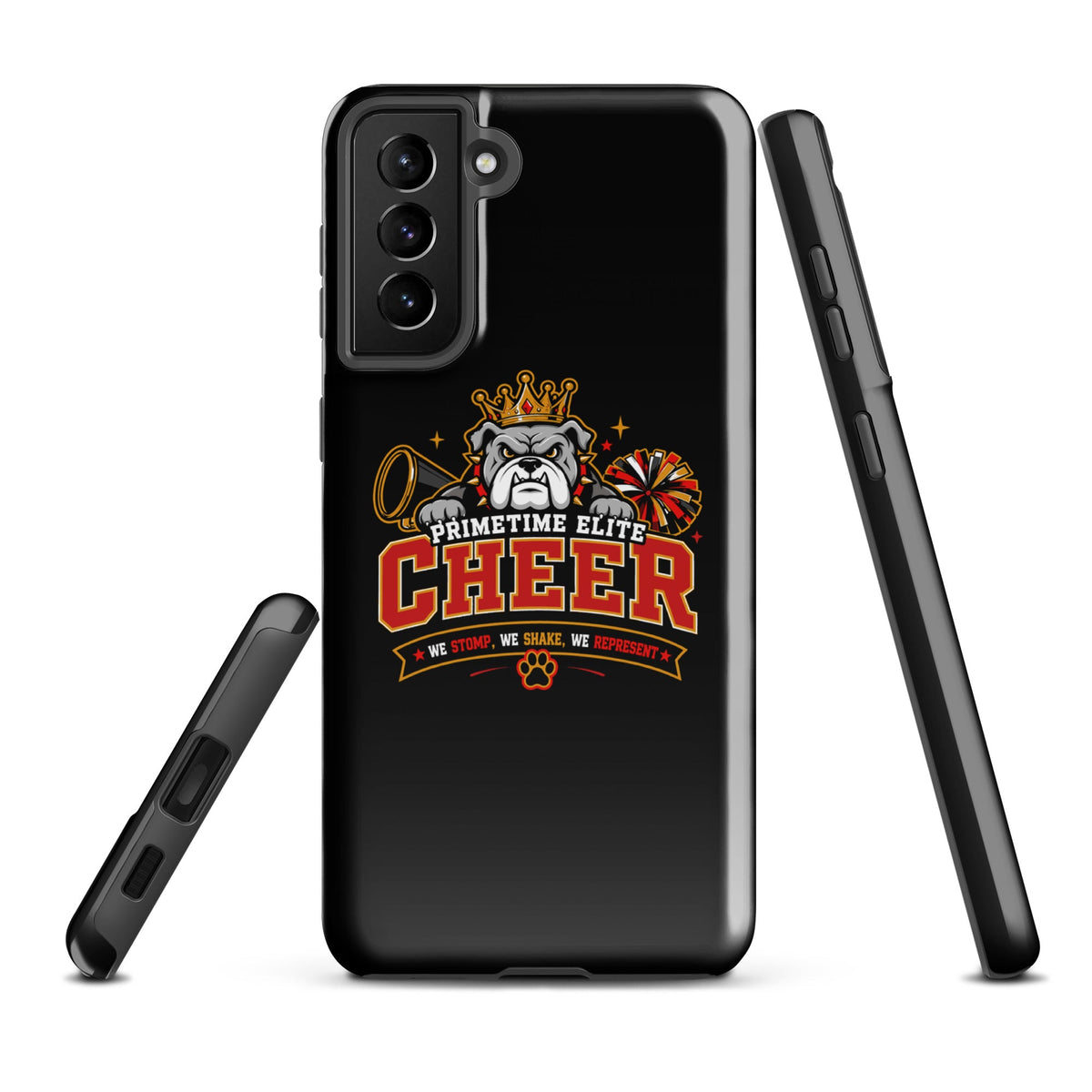 Tough Case for Samsung® | PTE Bulldog Cheer | Crest Logo