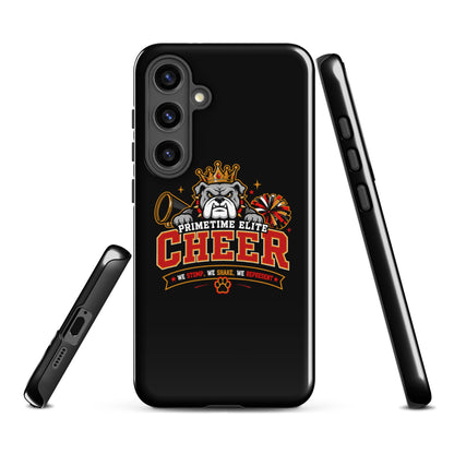 Tough Case for Samsung® | PTE Bulldog Cheer | Crest Logo