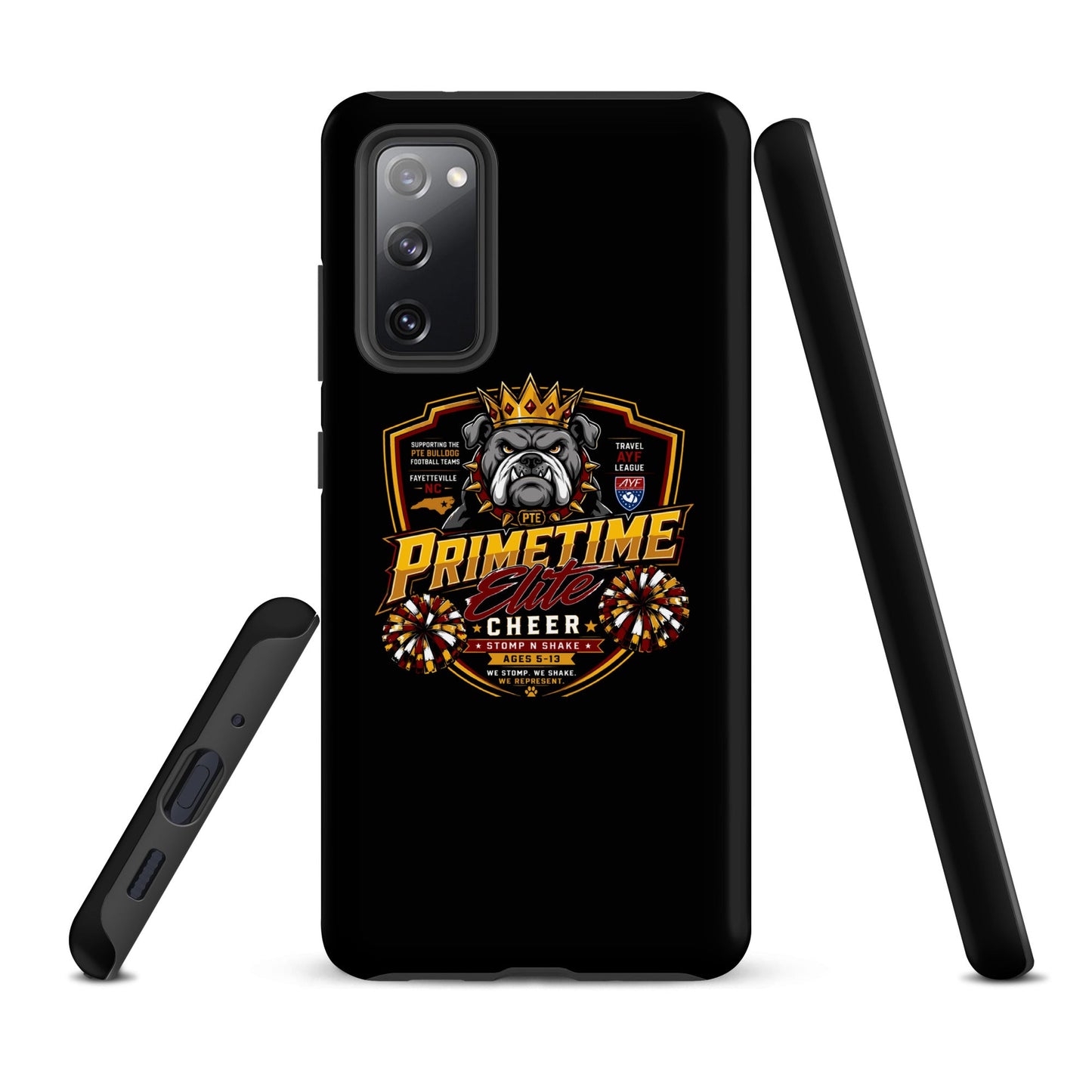 Tough Case for Samsung® | PTE Bulldog Cheer | Shield Logo