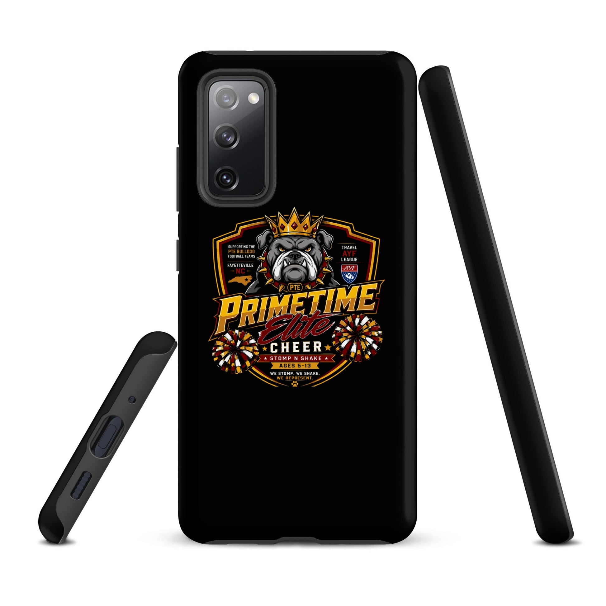 Tough Case for Samsung® | PTE Bulldog Cheer | Shield Logo
