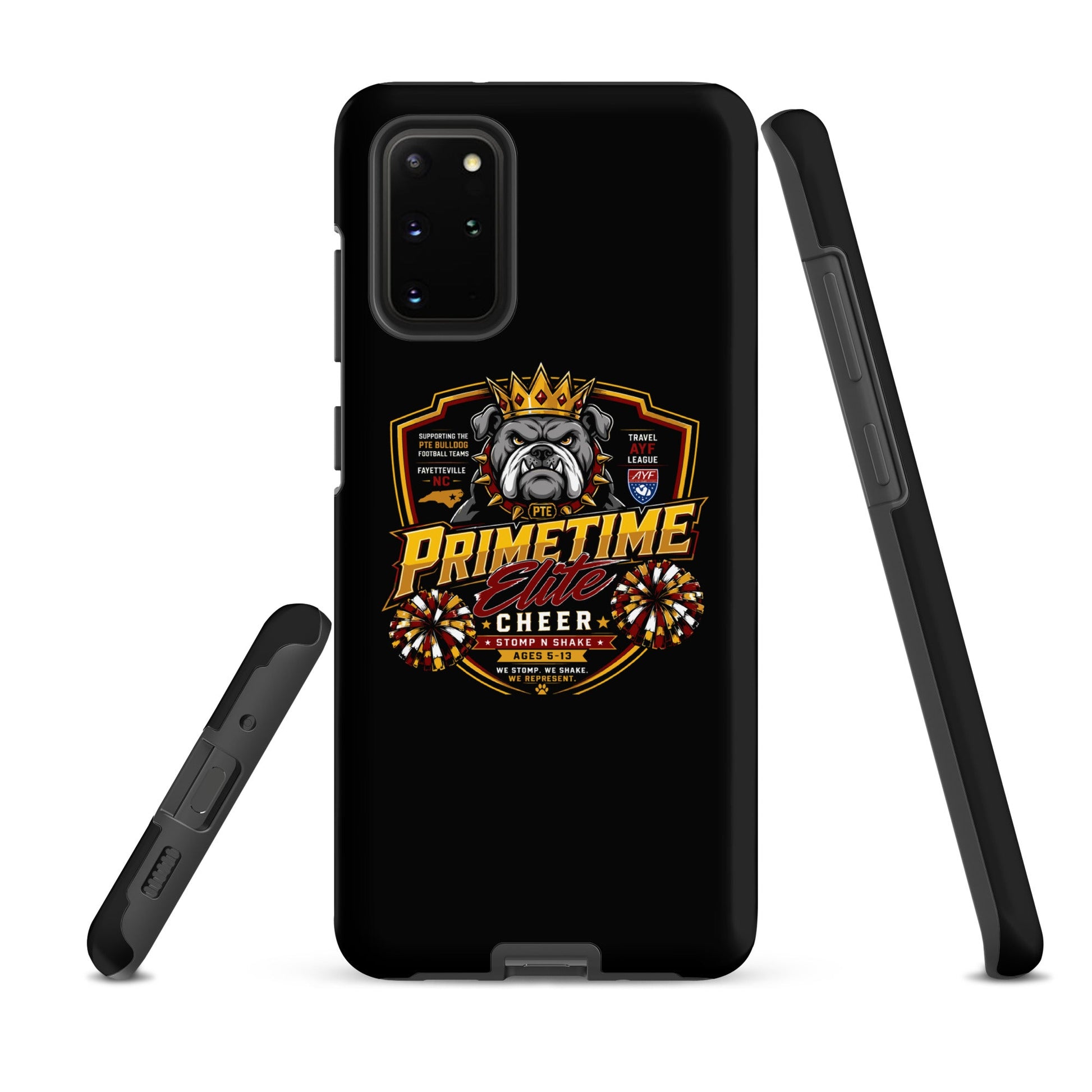 Tough Case for Samsung® | PTE Bulldog Cheer | Shield Logo