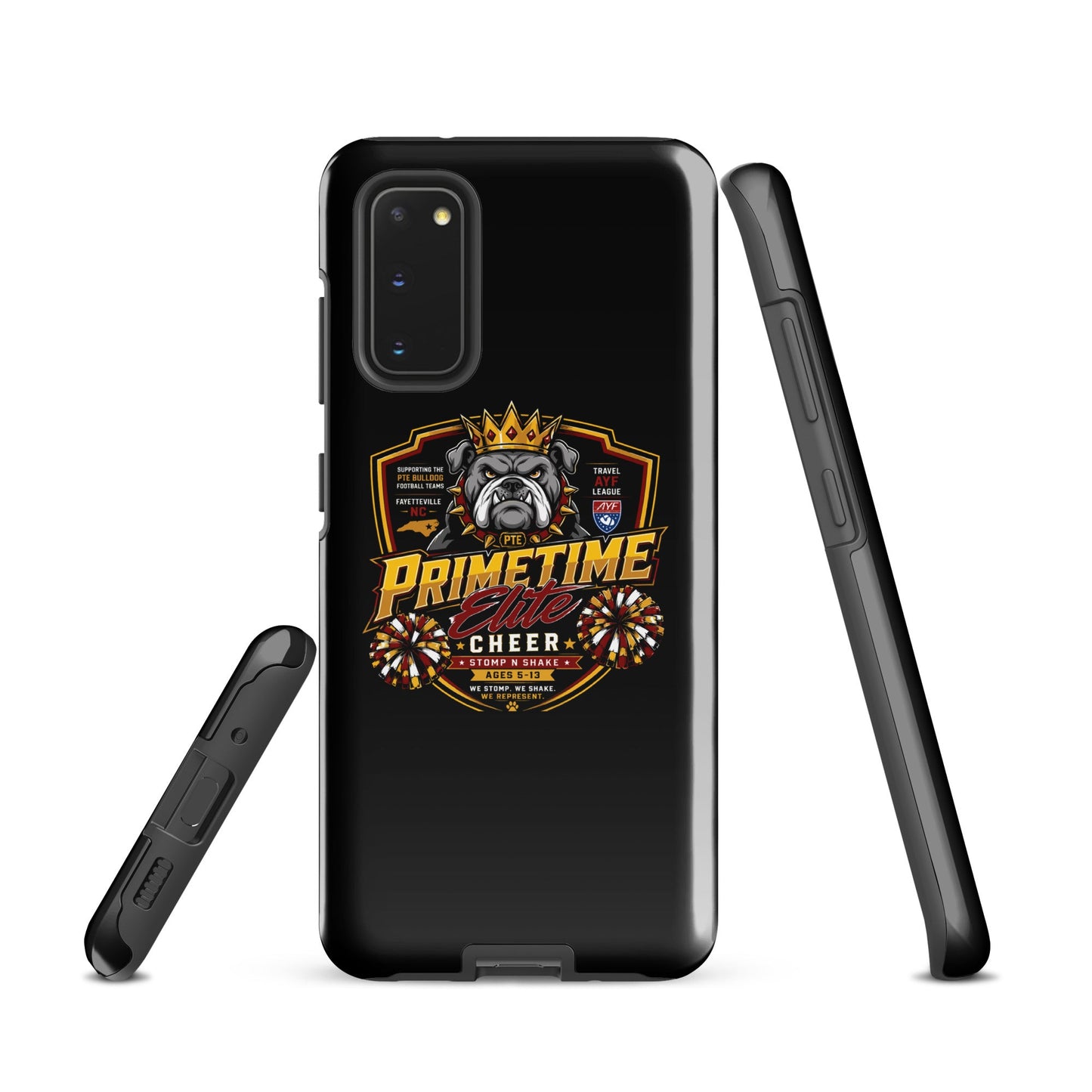 Tough Case for Samsung® | PTE Bulldog Cheer | Shield Logo